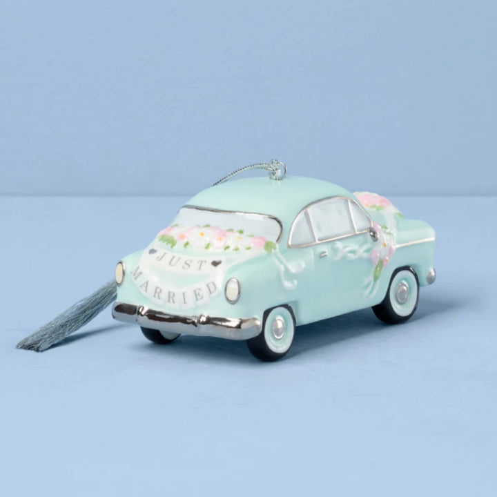 Lenox 2026 Just Married Vintage Car Ornament