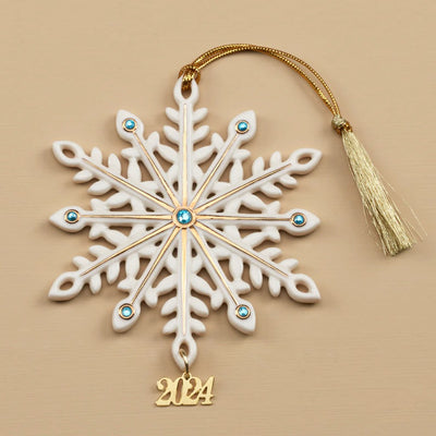 Lenox 2024 Annual Gemmed Snowflake Ornament