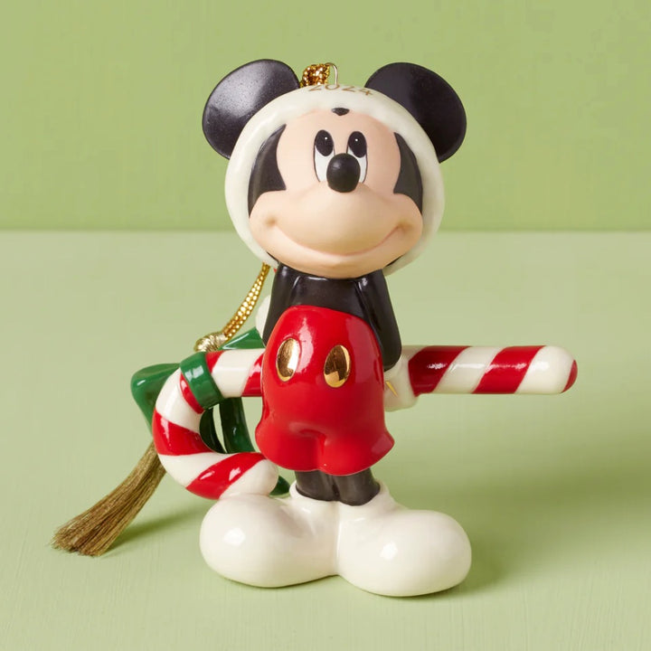 Lenox 2024 Disney Mickey With Candy Cane Ornament