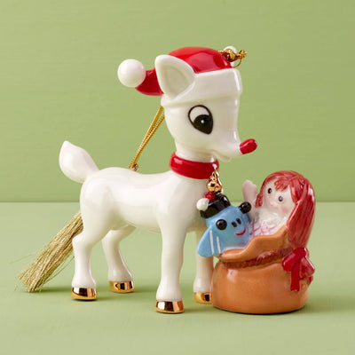 Lenox Rudolph Delivering Toys Ornament