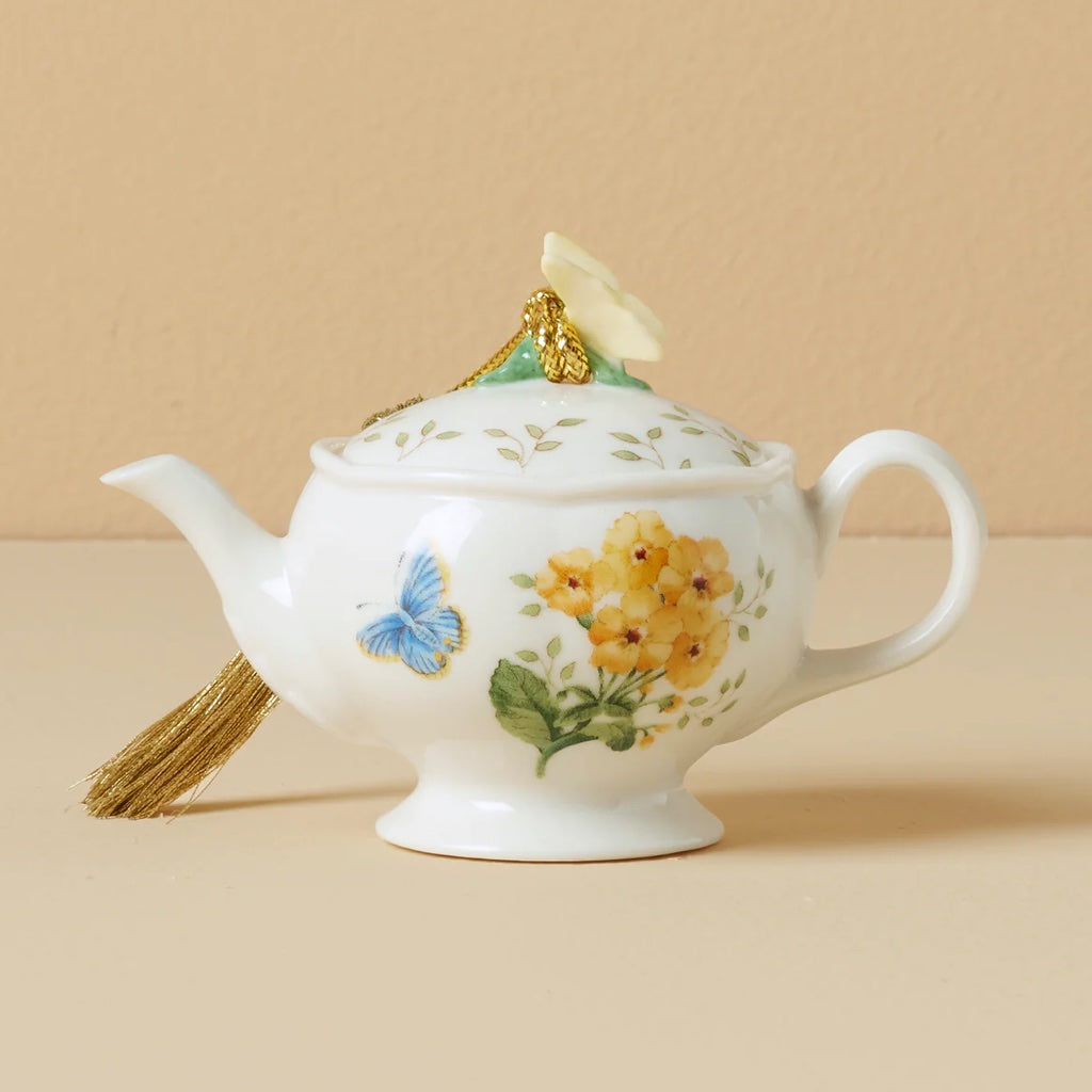 Butterfly Meadow Teapot Ornament - Thumbnail 2