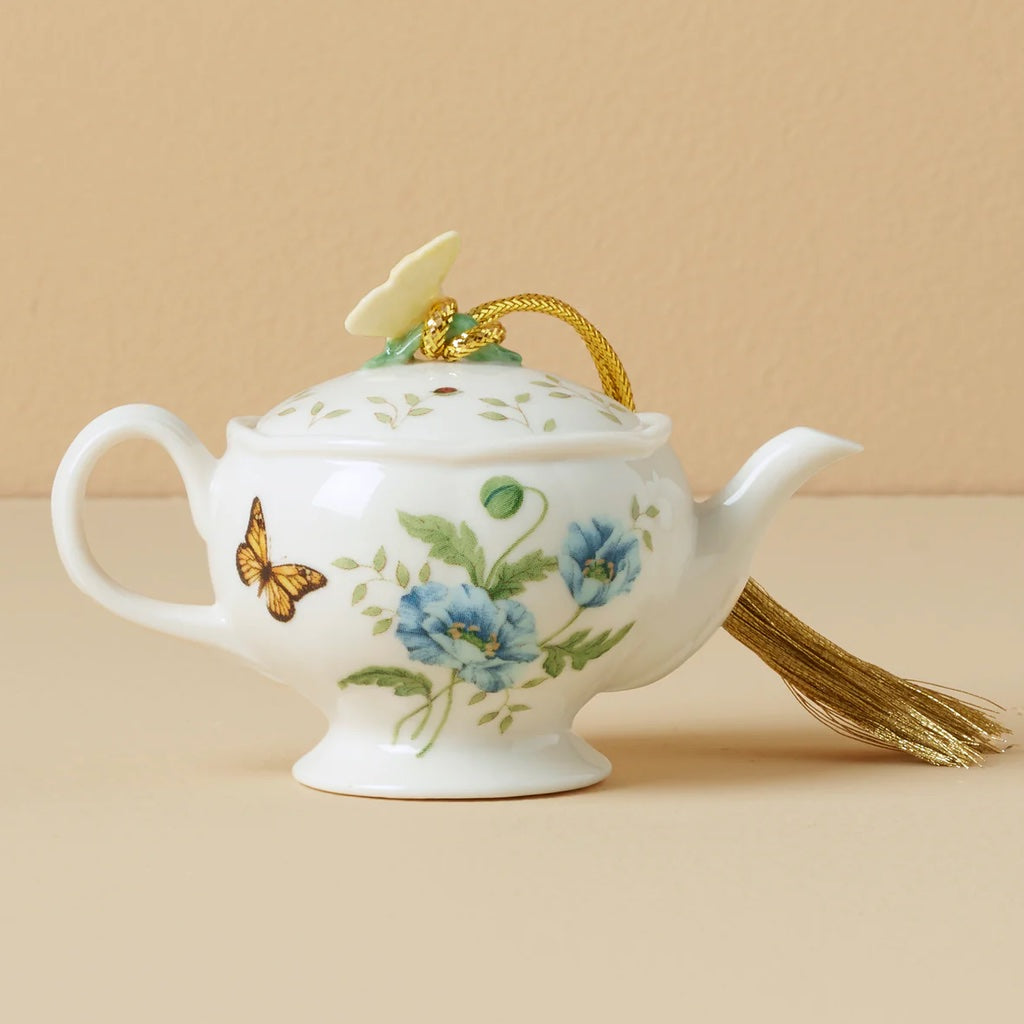 Butterfly Meadow Teapot Ornament