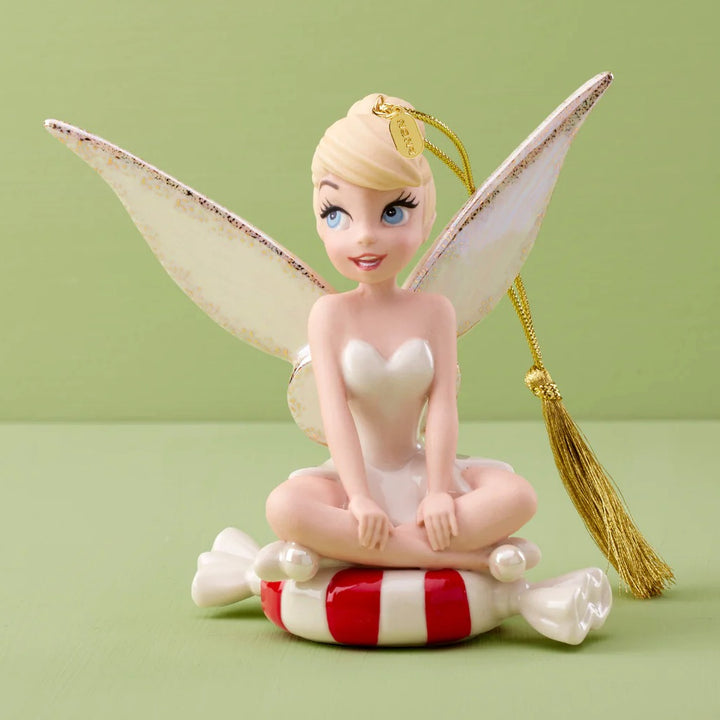 Lenox 2024 Disney Tinker Bell on Peppermint Ornament Annual Ornaments