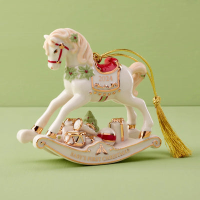 Lenox 2024 Vintage Rocking Horse Ornament