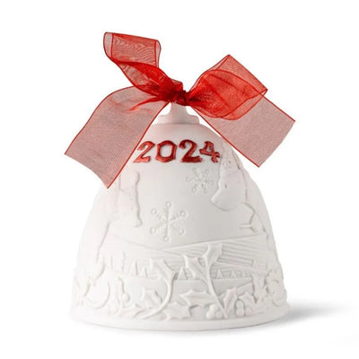 Lladro 2024 Bell Christmas Ornament (Red Re-Deco)