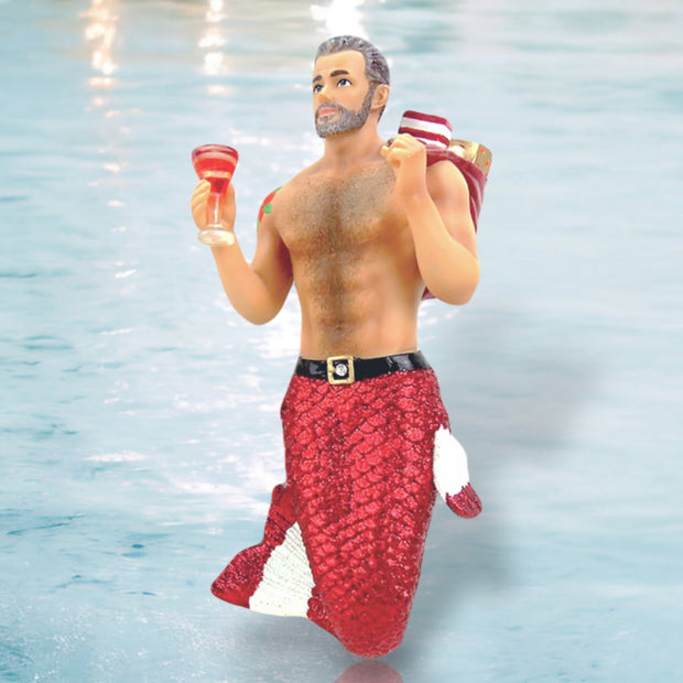 December Diamonds Merman Ornament - Santa Daddy II