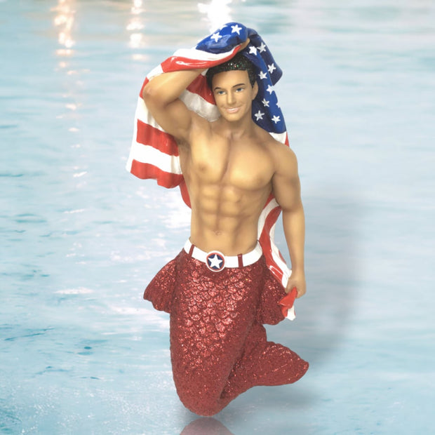 December Diamonds Merman Ornament - Patriot