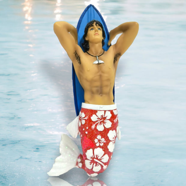 December Diamonds Merman Ornament - Hung 10