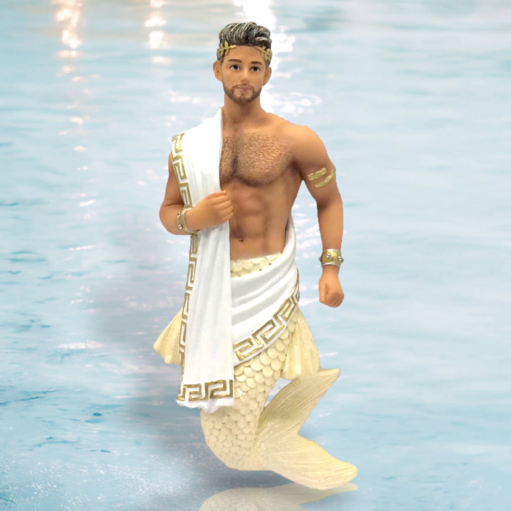 Merman Twitter December Diamonds Merman Ornament - Grecian God – Annual Ornaments