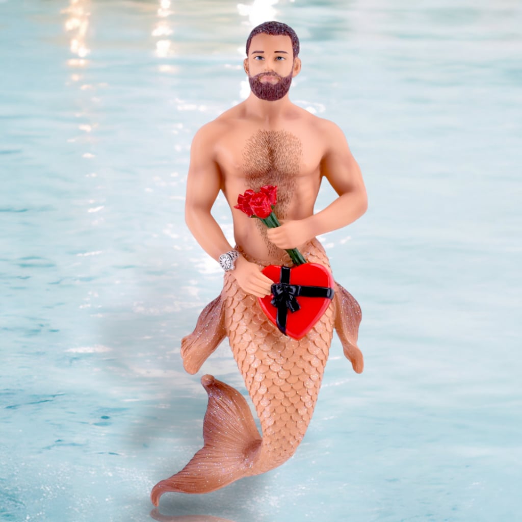 December Diamonds Merman Ornament - Rosebud