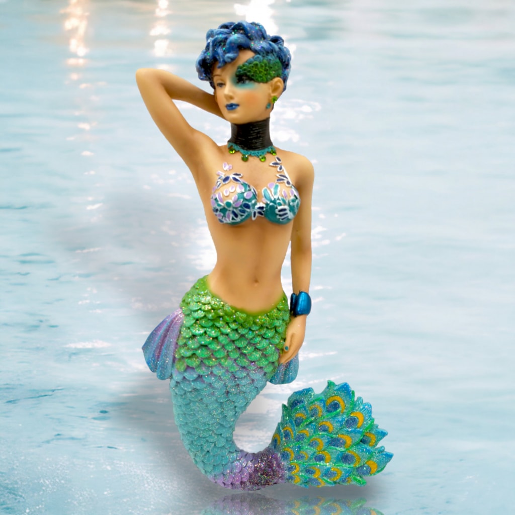 December Diamonds Mermaid Ornament - Sapphire