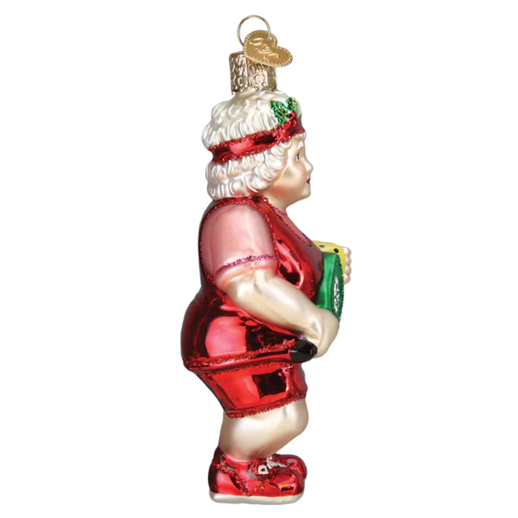 Pickleball Mrs. Claus Ornament - Thumbnail 2