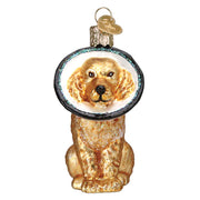 Old World Christmas Cone Of Shame Dog Ornament