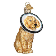 Old World Christmas Cone Of Shame Dog Ornament