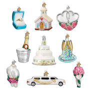 Old World Christmas Just Married Collection Ornament Set