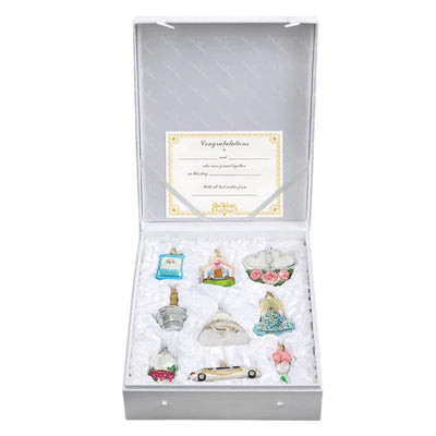 Old World Christmas Just Married Collection Ornament Set