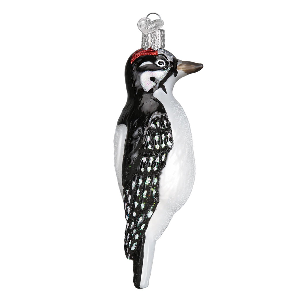 Old World Christmas Hairy Woodpecker Ornament - Thumbnail 4