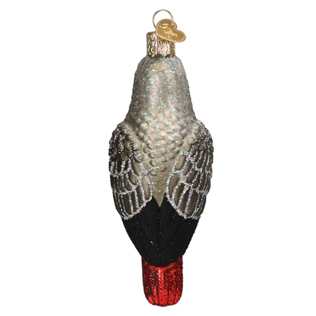 Old World Christmas African Grey Parrot Ornament - Thumbnail 3