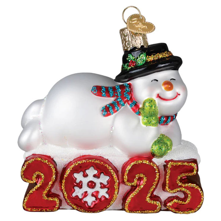 Old World Christmas 2025 Snowman Dated Ornament
