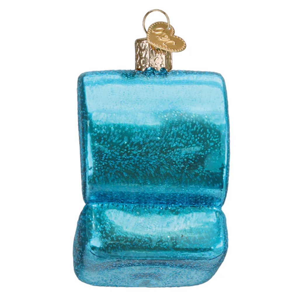 Old World Christmas Something Blue Ring Box Ornament - Thumbnail 2