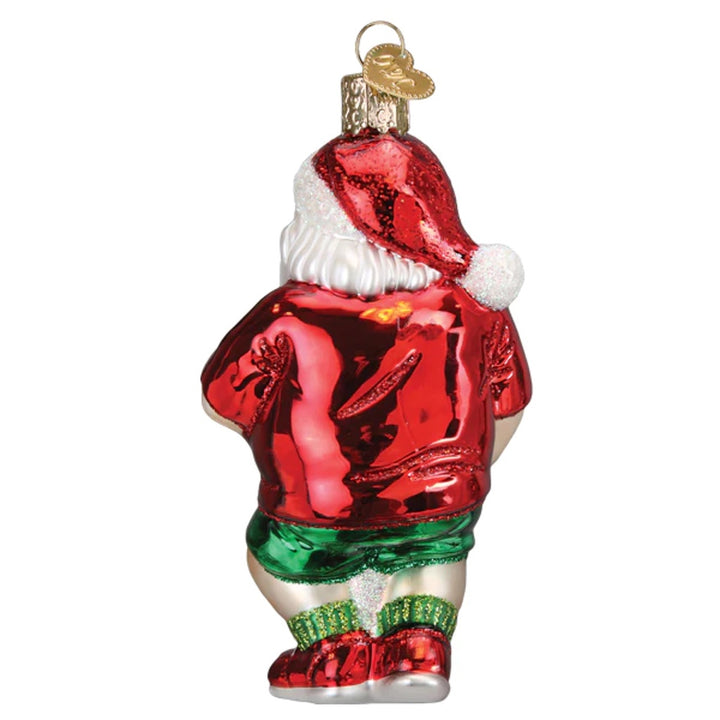 Old World Christmas Pickleball Santa Ornament