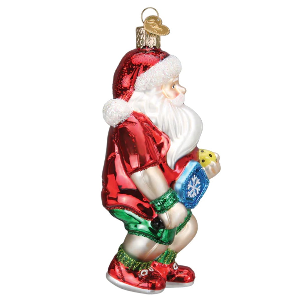 Old World Christmas Pickleball Santa Ornament