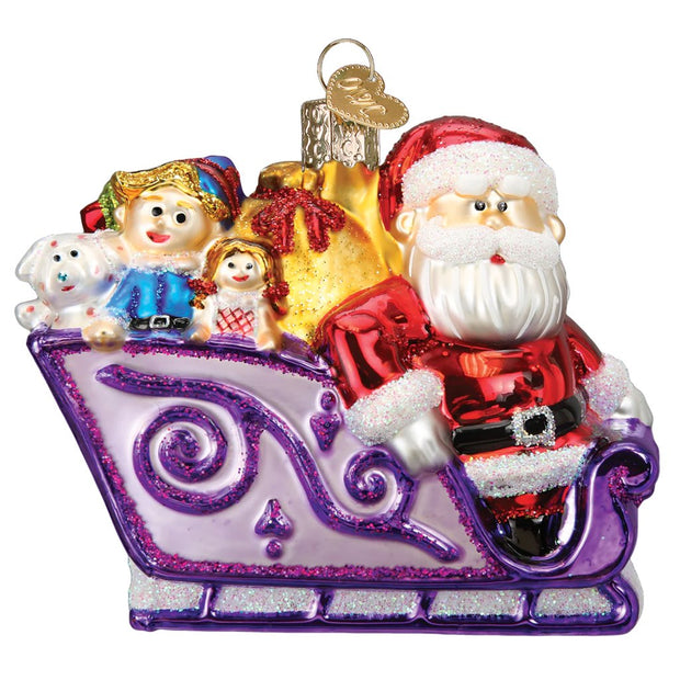 Old World Christmas Santa And Friends Ornament