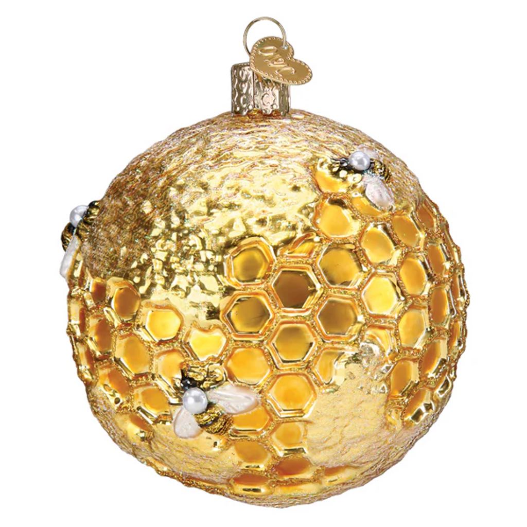 Old World Christmas Bee Blessed Round Ornament - Thumbnail 2