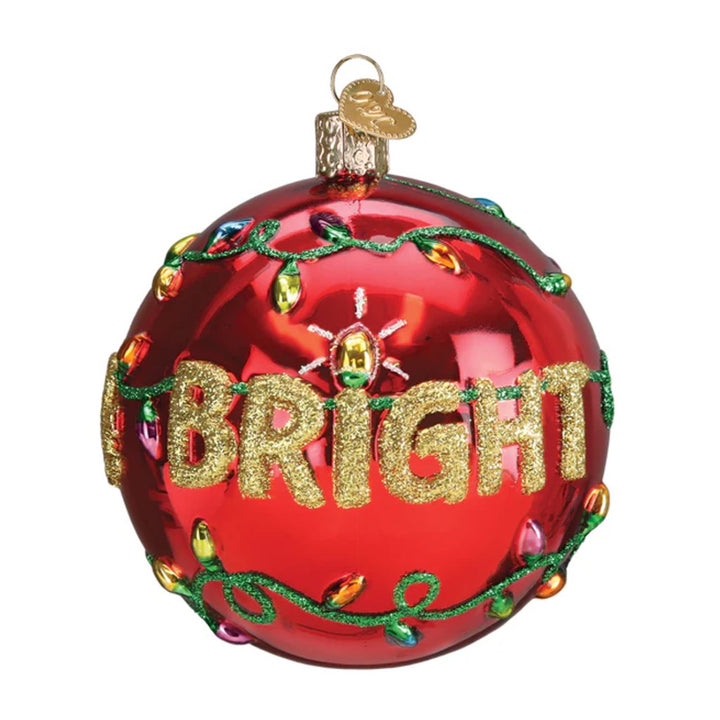 Old World Christmas Merry & Bright Round Ornament