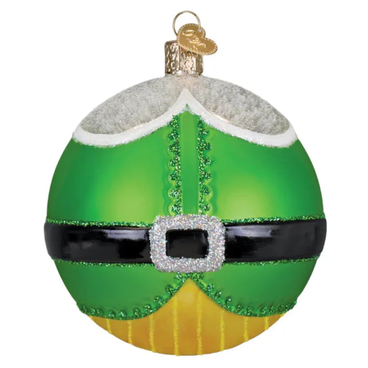 Old World Christmas Elf Round Ornament