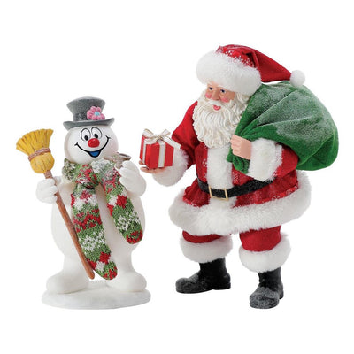 Possible Dreams Clothtique Frosty's Special Gift Santa Figurine