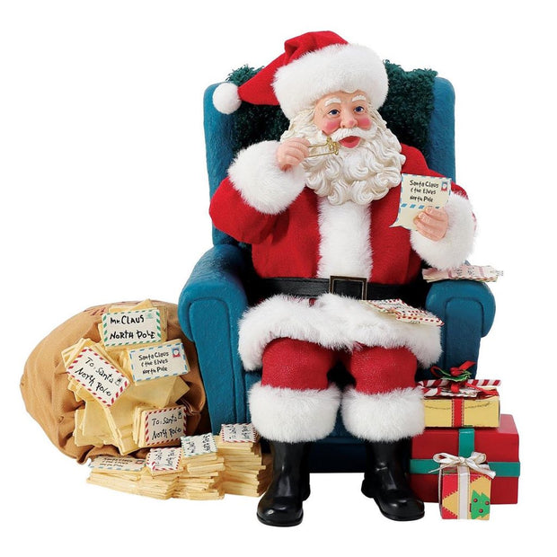 Possible Dreams Clothtique Letters to Santa Figurine