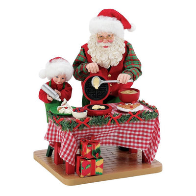 Possible Dreams Clothtique Waffle-Y Cute Santa Figurine