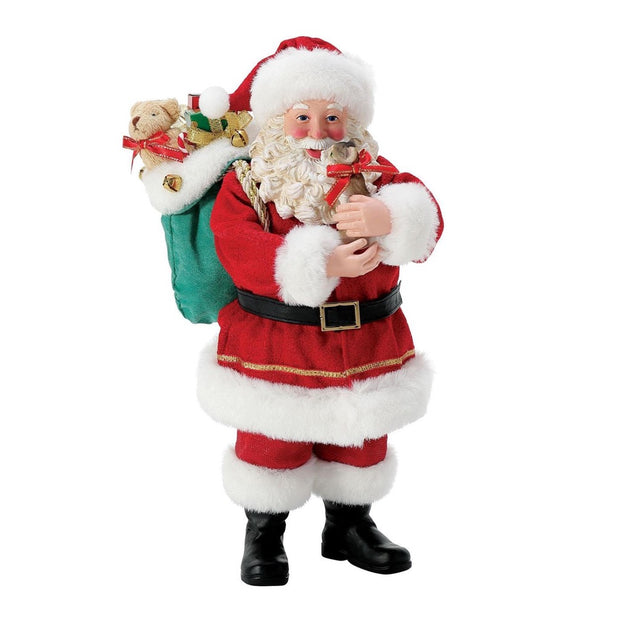 Possible Dreams Clothtique You Had Me At Meow Santa Figurine