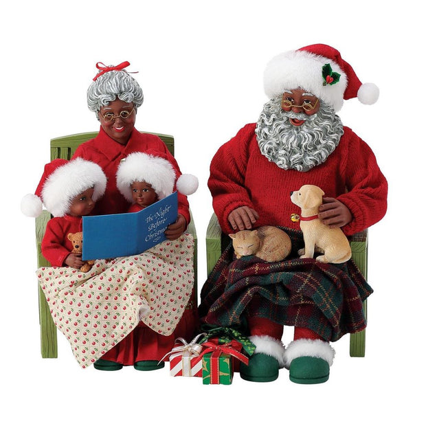 Possible Dreams Clothtique Storytime AA Santa & Mrs. Claus Figurine