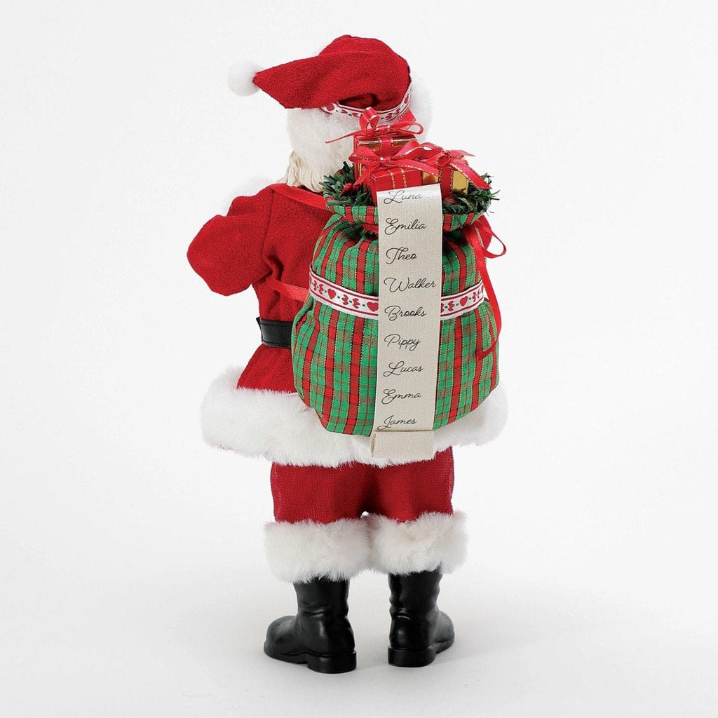 Possible Dreams Clothtique Hand Heart Santa Figurine