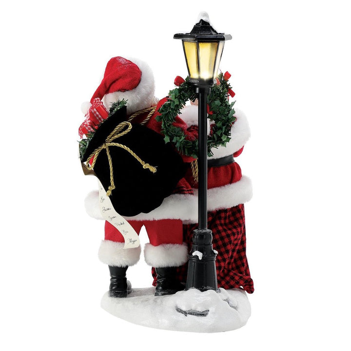Possible Dreams Clothtique Merry Carolers Santa & Mrs. Claus Figurine