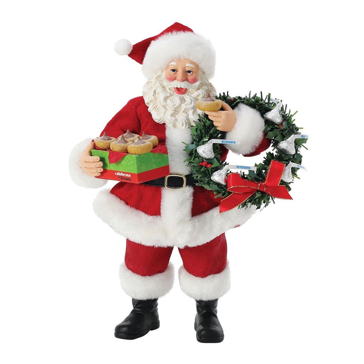 Possible Dreams Clothtique Kisses For Santa Figurine