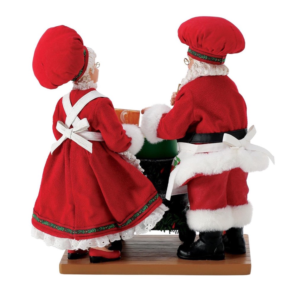 Possible Dreams Clothtique Spiced Cider Santa & Mrs. Claus Figurine