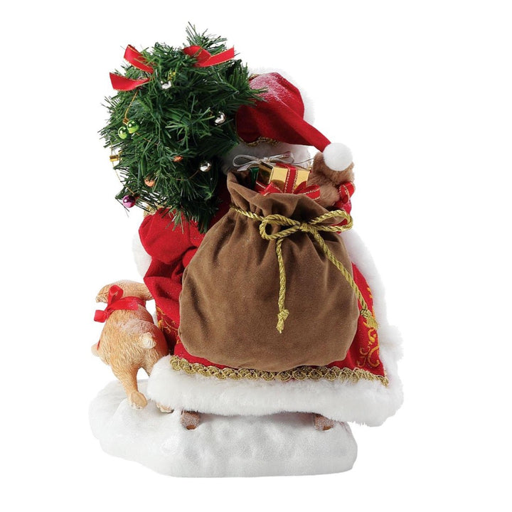 Possible Dreams Clothtique Guide Dog Santa Figurine