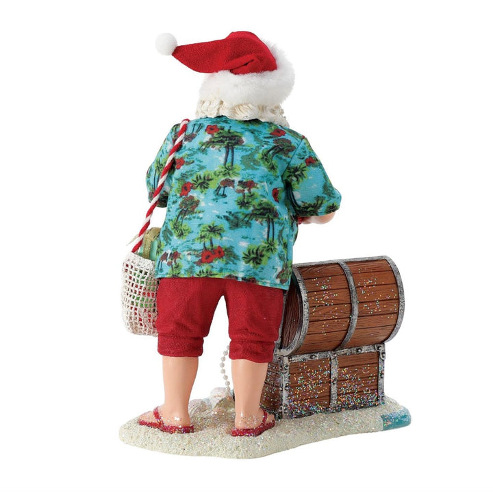 Possible Dreams Clothtique Treasure Chest Santa Figurine