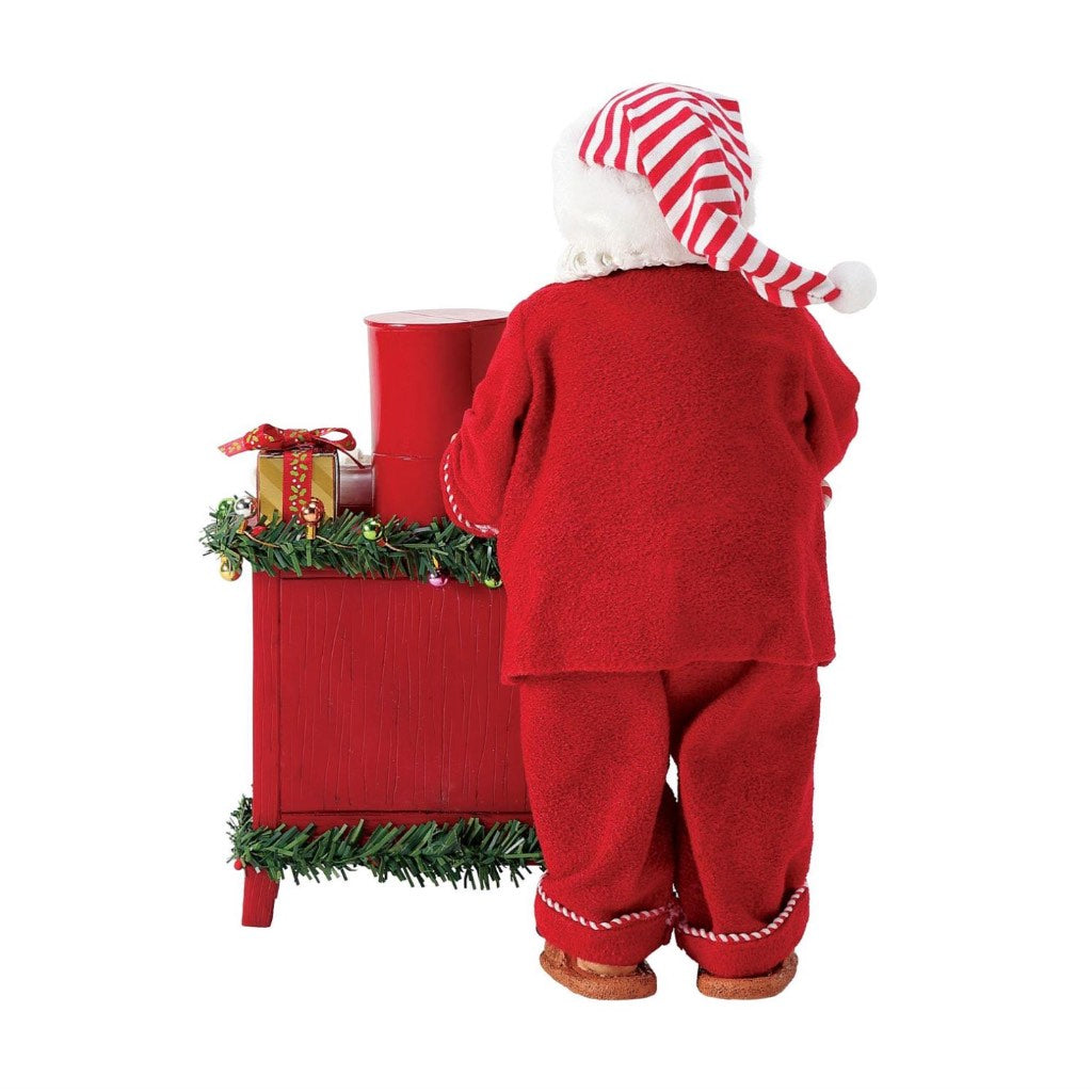 Possible Dreams Clothtique But First, Coffee Santa Figurine