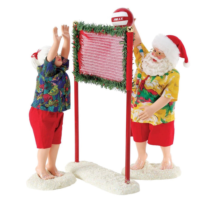 Possible Dreams Clothtique Can You Dig It? Santa & Mrs. Claus Figurine