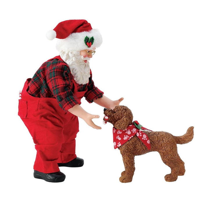 Possible Dreams Clothtique Fetch Santa Figurine