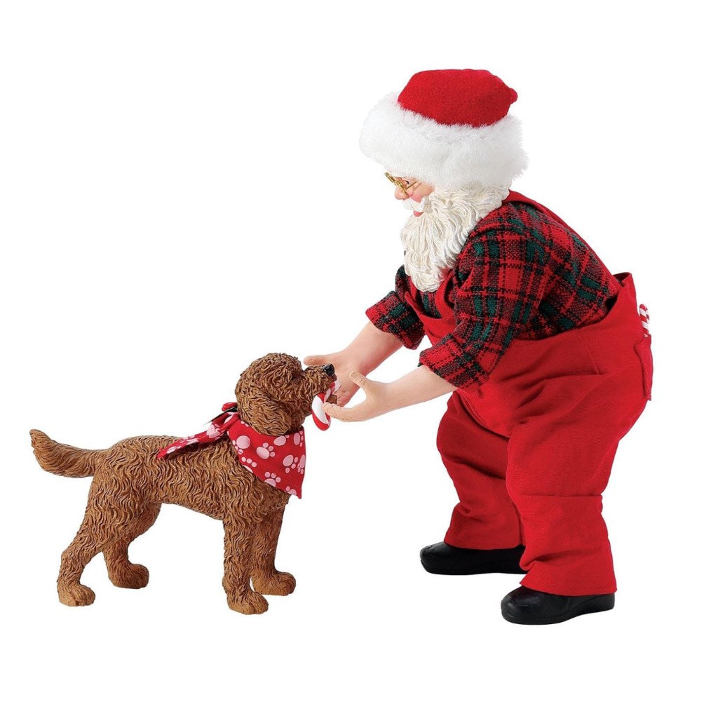 Possible Dreams Clothtique Fetch Santa Figurine