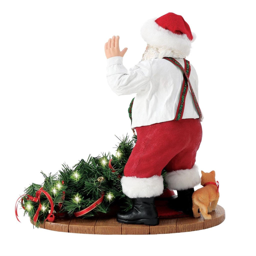 Possible Dreams Clothtique Mischief Santa Figurine