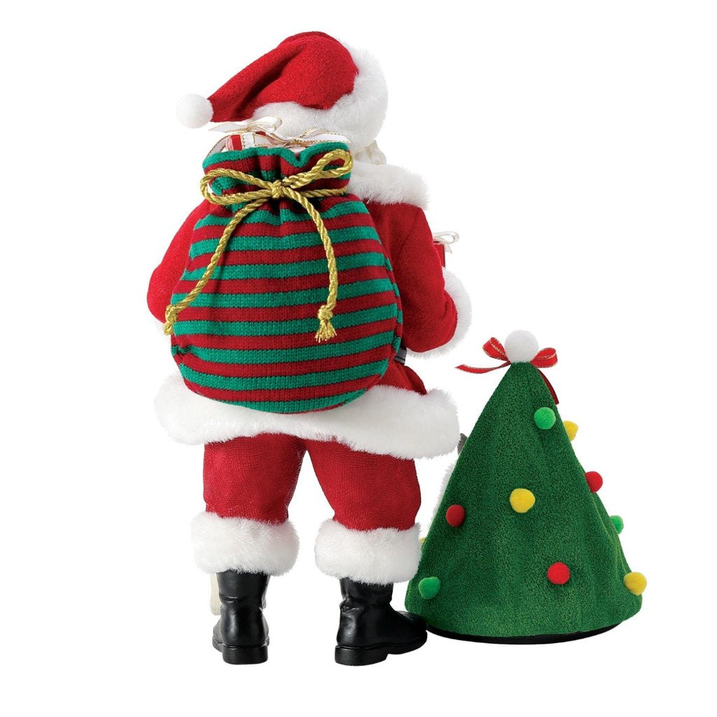 Possible Dreams Clothtique Cat Tree-ts Santa Figurine