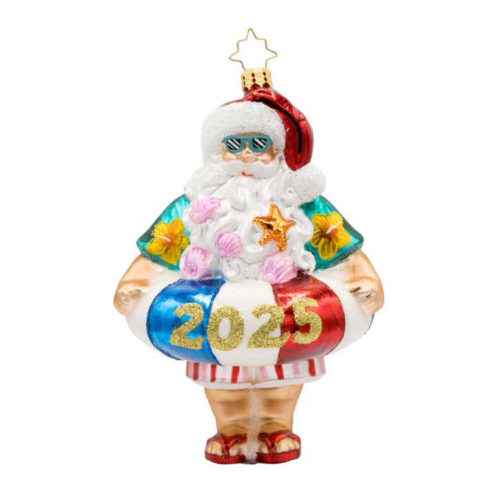 Christopher Radko 2025 Sun-Kissed Klaus Ornament