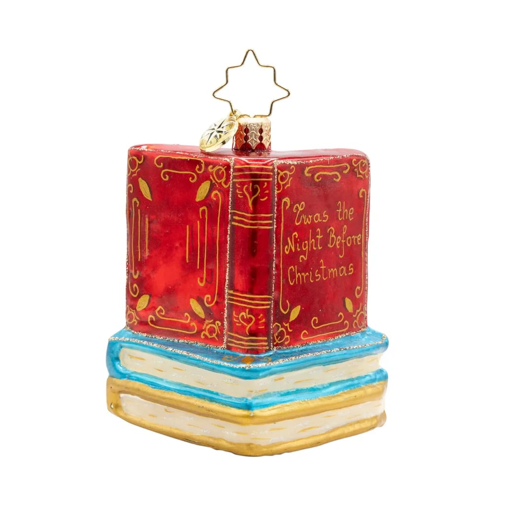 Christopher Radko Santa's Book Nook Gem Ornament