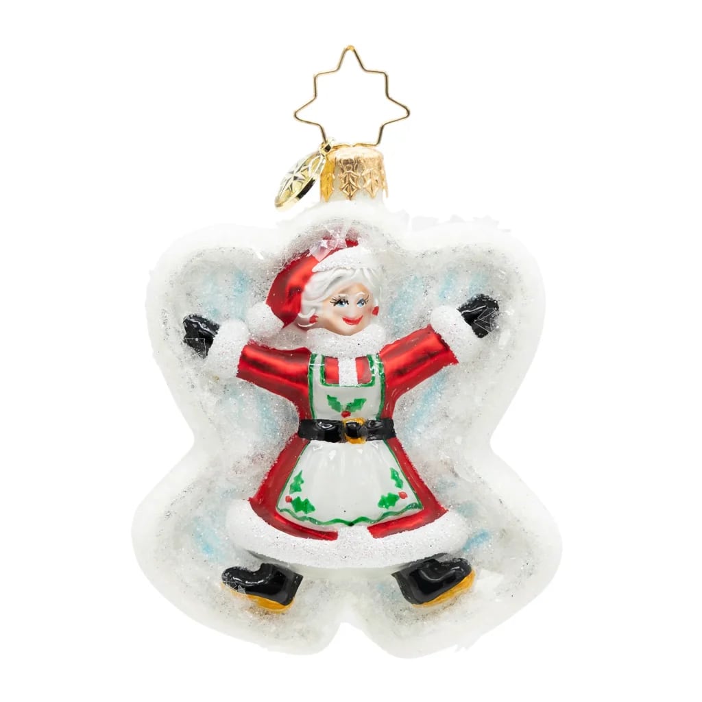 Christopher Radko Snow Angel Duo Gem Christmas Ornament